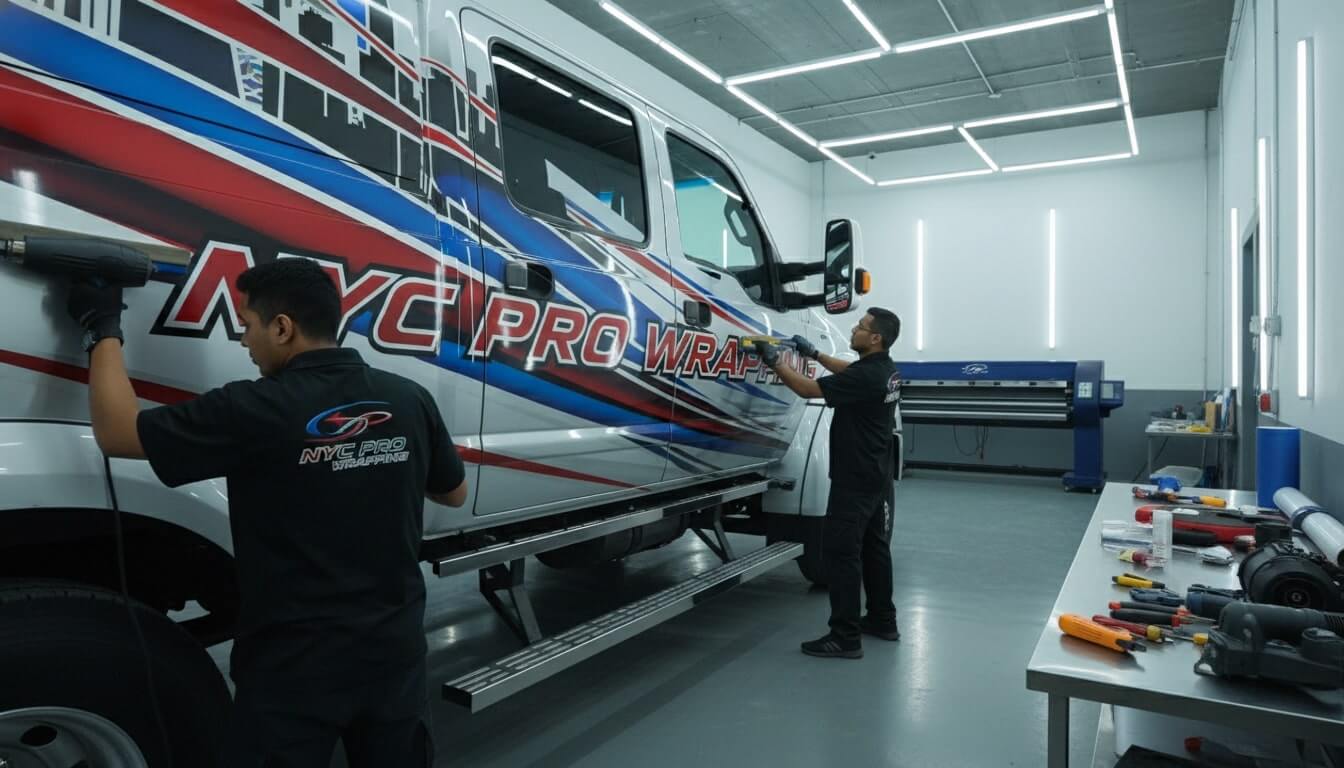 best custom vinyl truck wrap nyc
