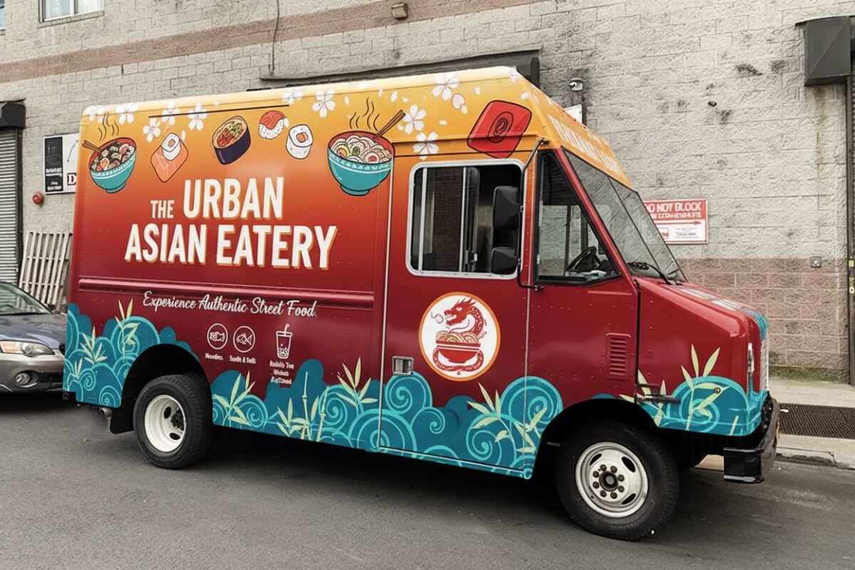 custom food truck wrap