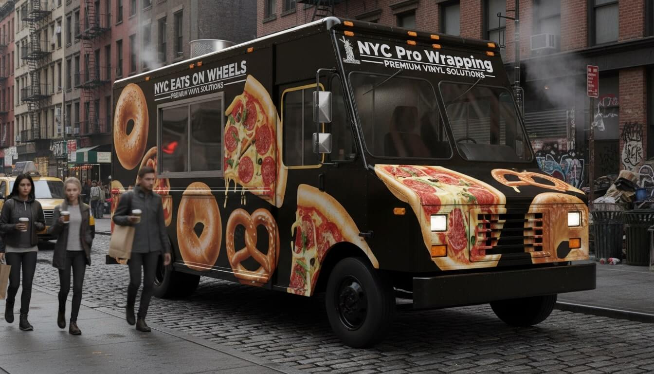custom vinyl food truck wraps nyc