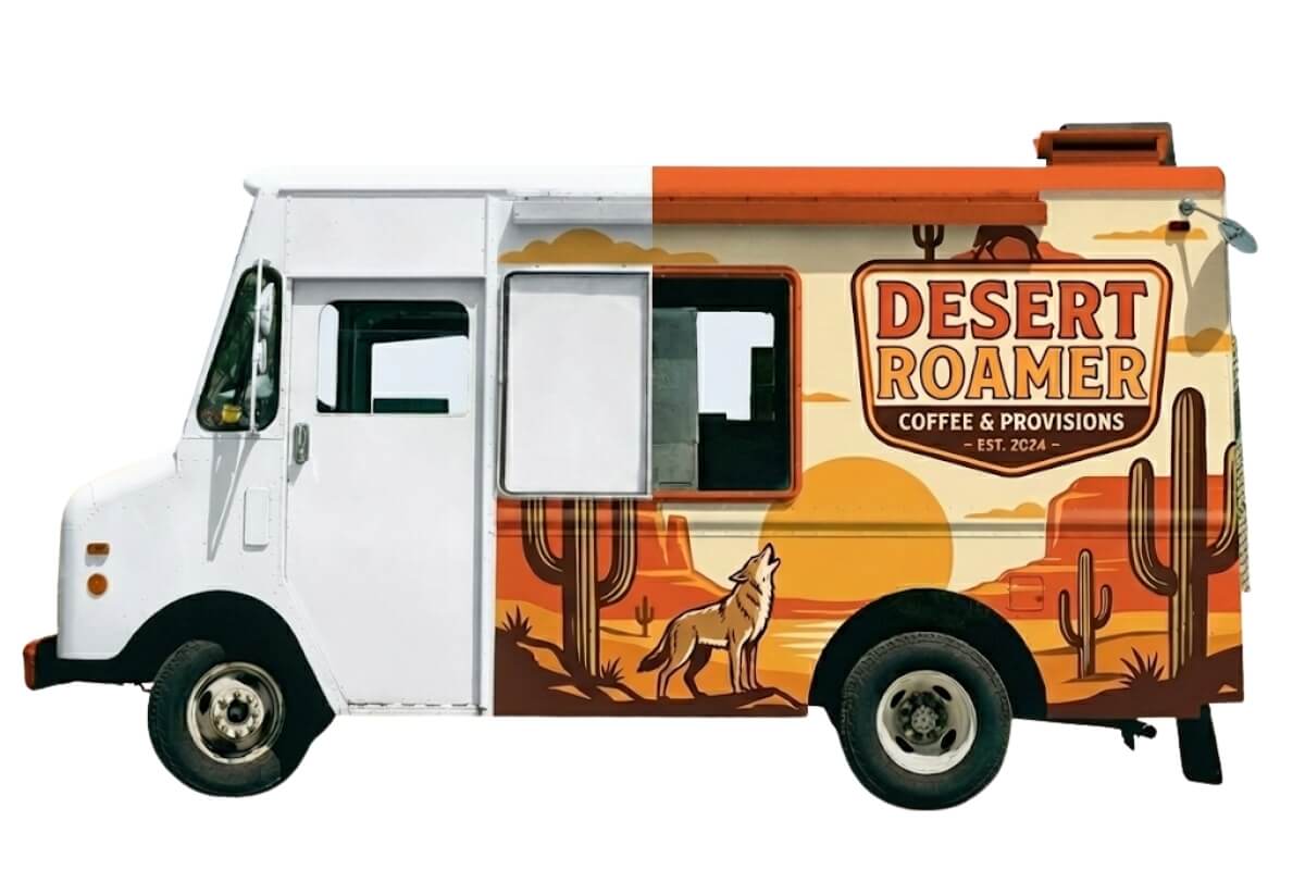 Partial Food Truck Wrap