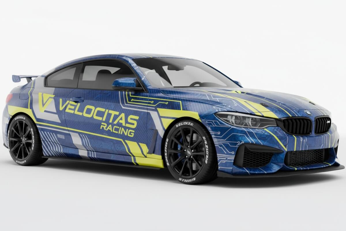 Abstract design car wrap nyc