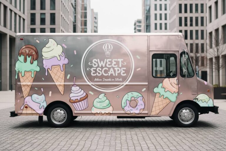 Custom food truck wrap nyc