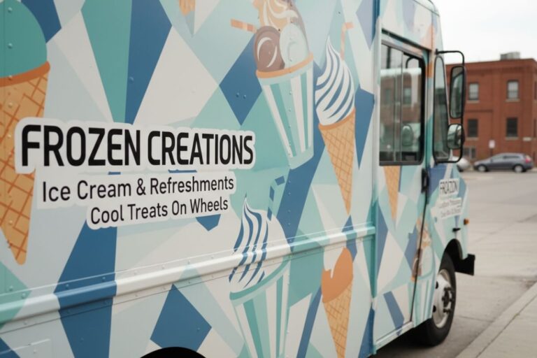 Custom food truck wrapping nyc