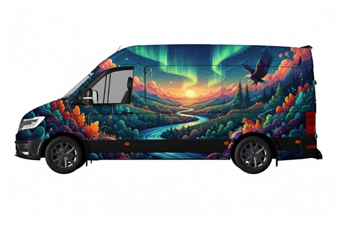 custom full van wrap